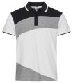 Heren Poloshirt Clique Conrad 028274 White Grey Melange